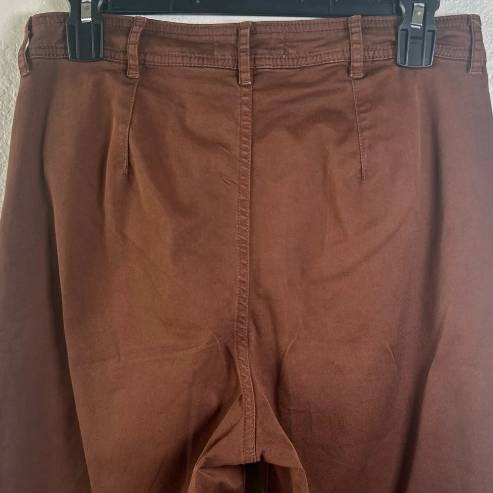 Everlane Tan Khaki Corporate Casual Lightweight Wide Leg Crop Pants women’s Sz 4 - Picture 3 of 16